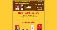 Desktop Screenshot of hangtags4less.com